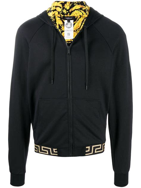 pullover de hombre versace|Versace zip up hoodie.